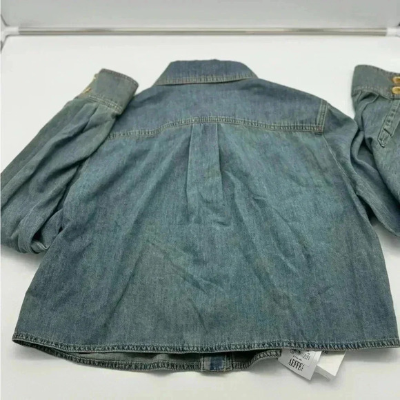 BNWT MOSCHINO Denim Crop Top style long sleeve - Picture 5 of 12